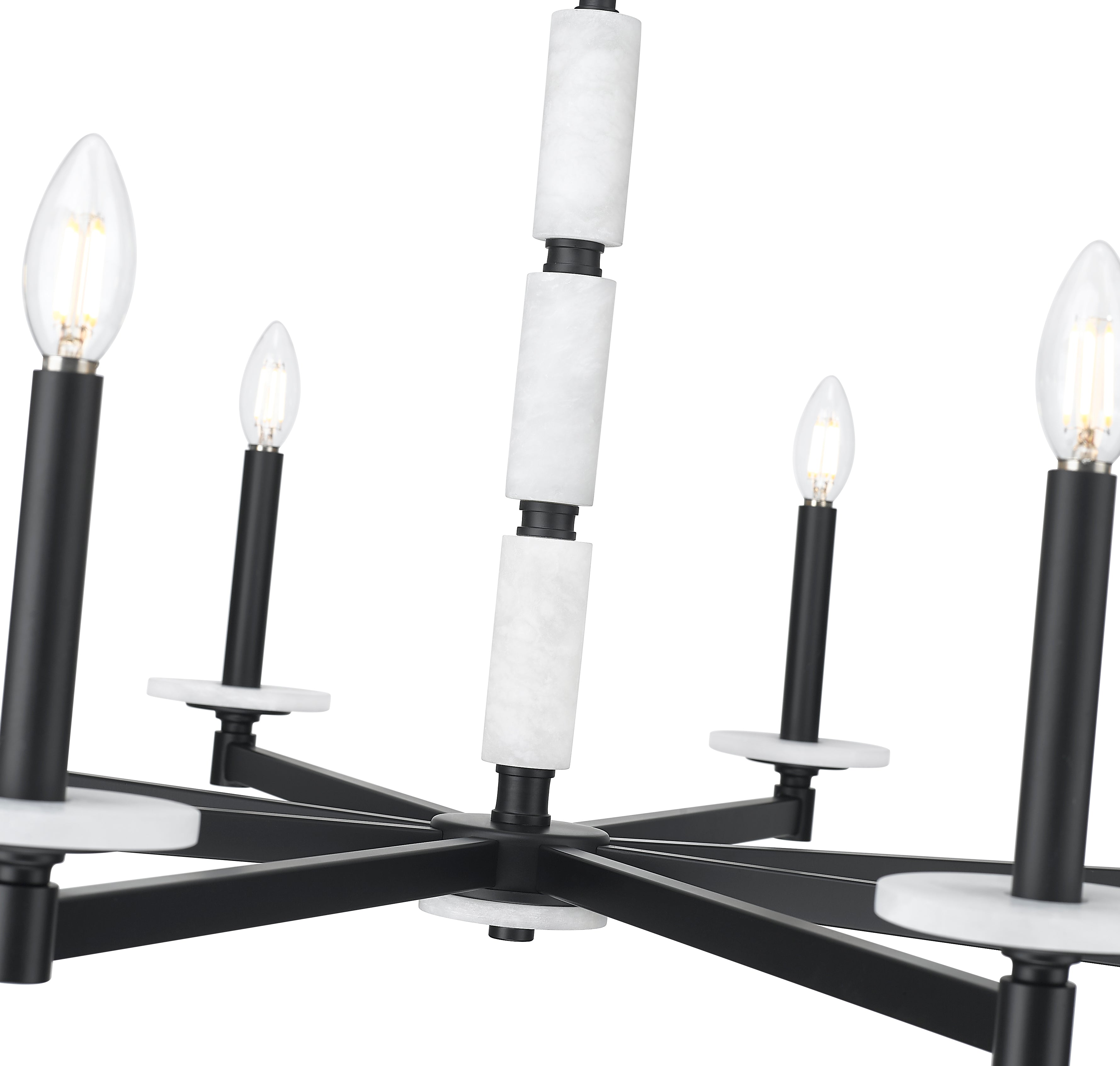 Kaden 8 Light Chandelier Matte Black