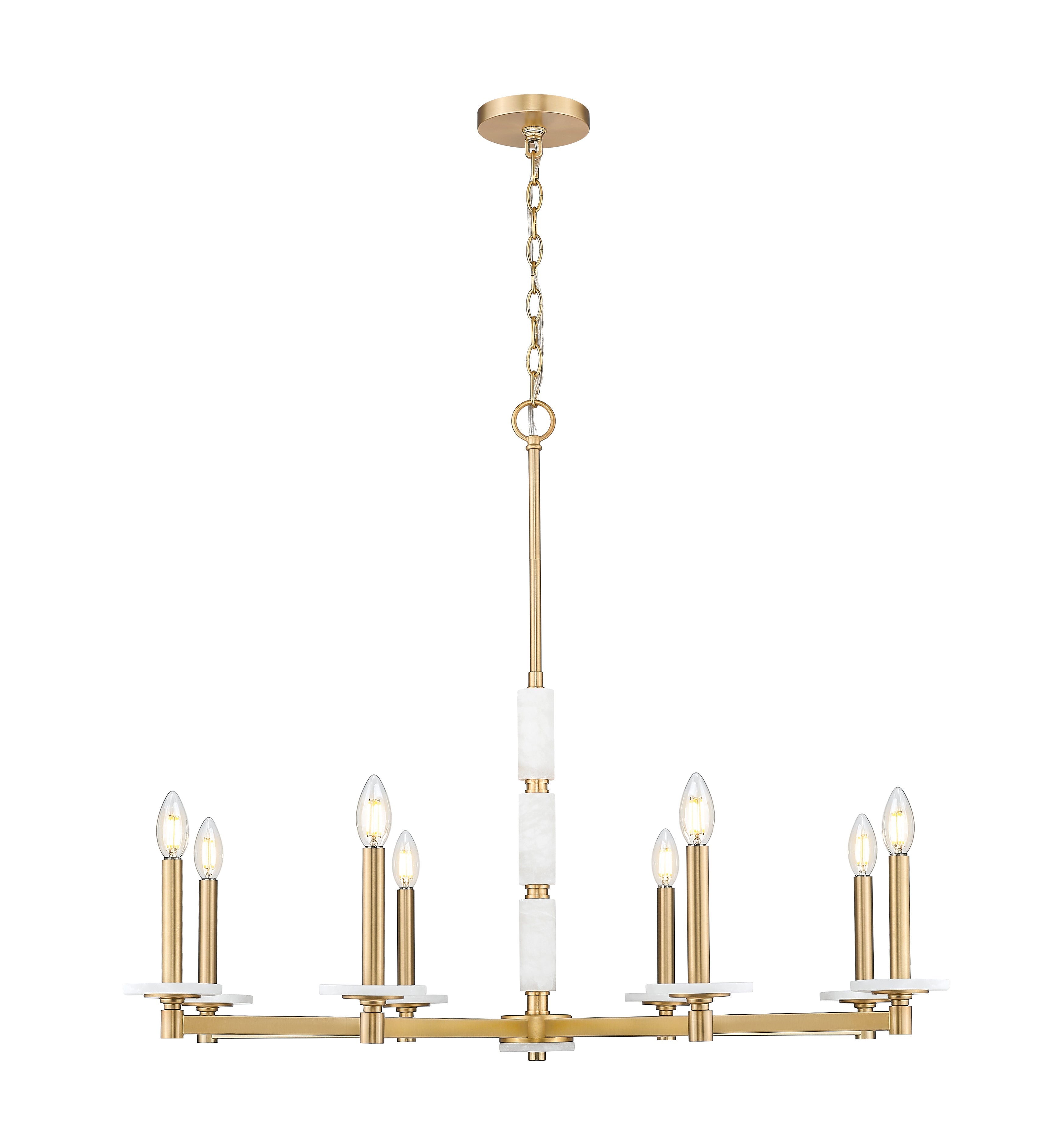 Kaden 8 Light Chandelier Modern Gold