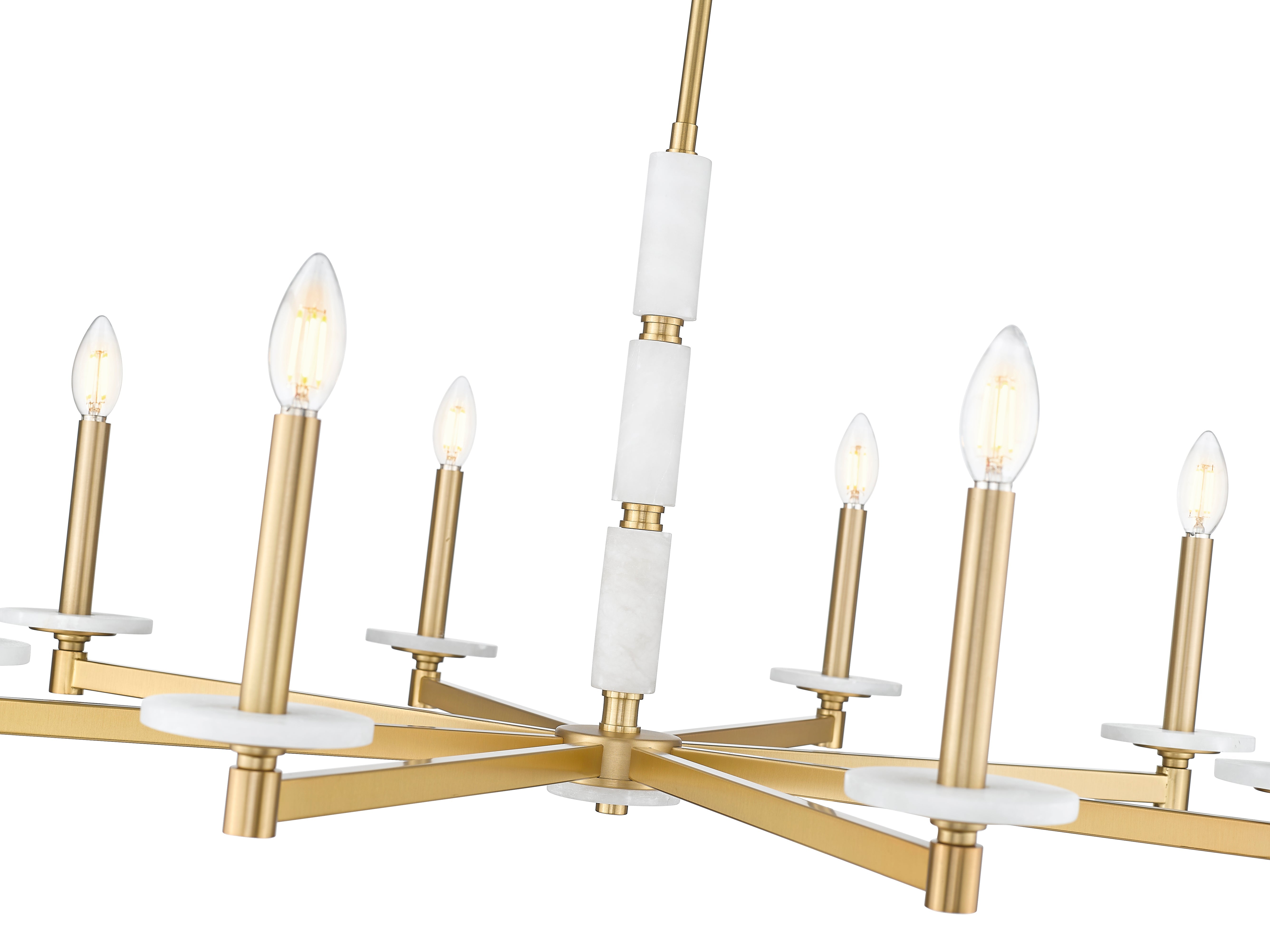 Kaden 8 Light Chandelier Modern Gold