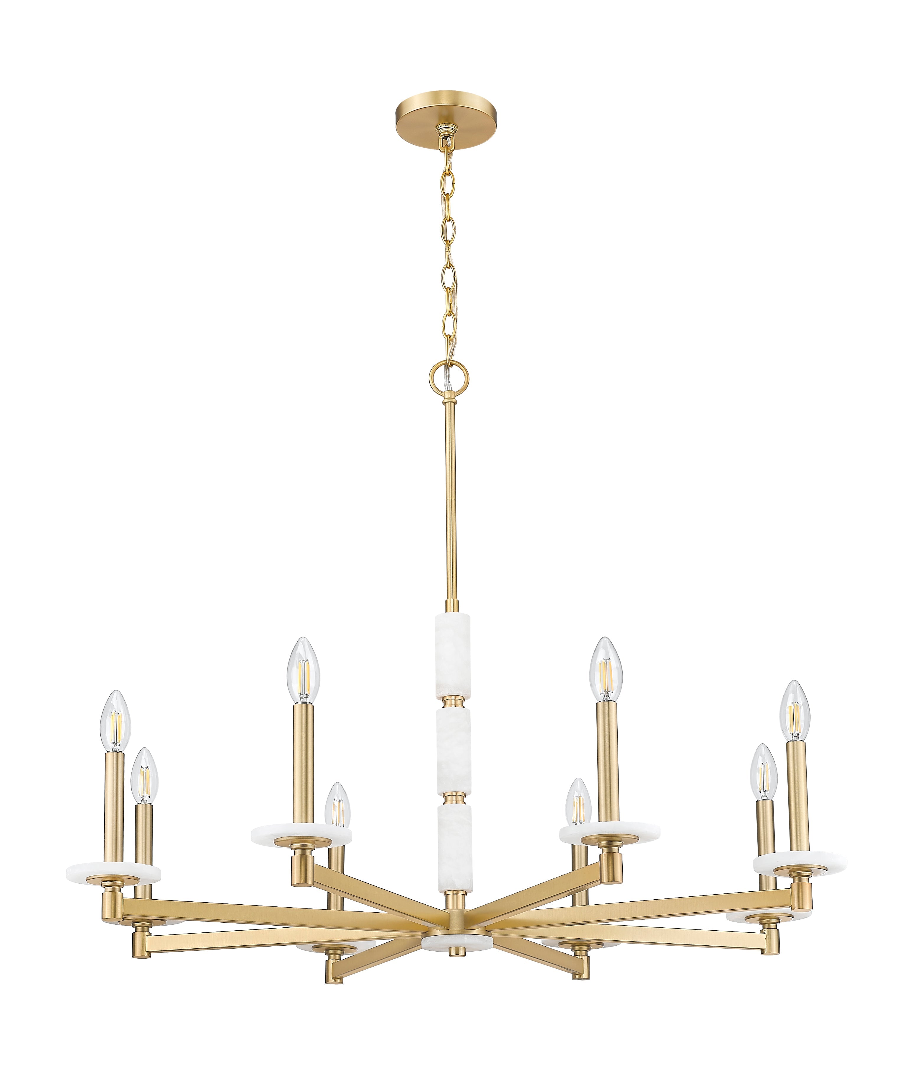 Kaden 8 Light Chandelier Modern Gold