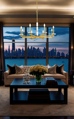 Kaden 8 Light Chandelier Modern Gold