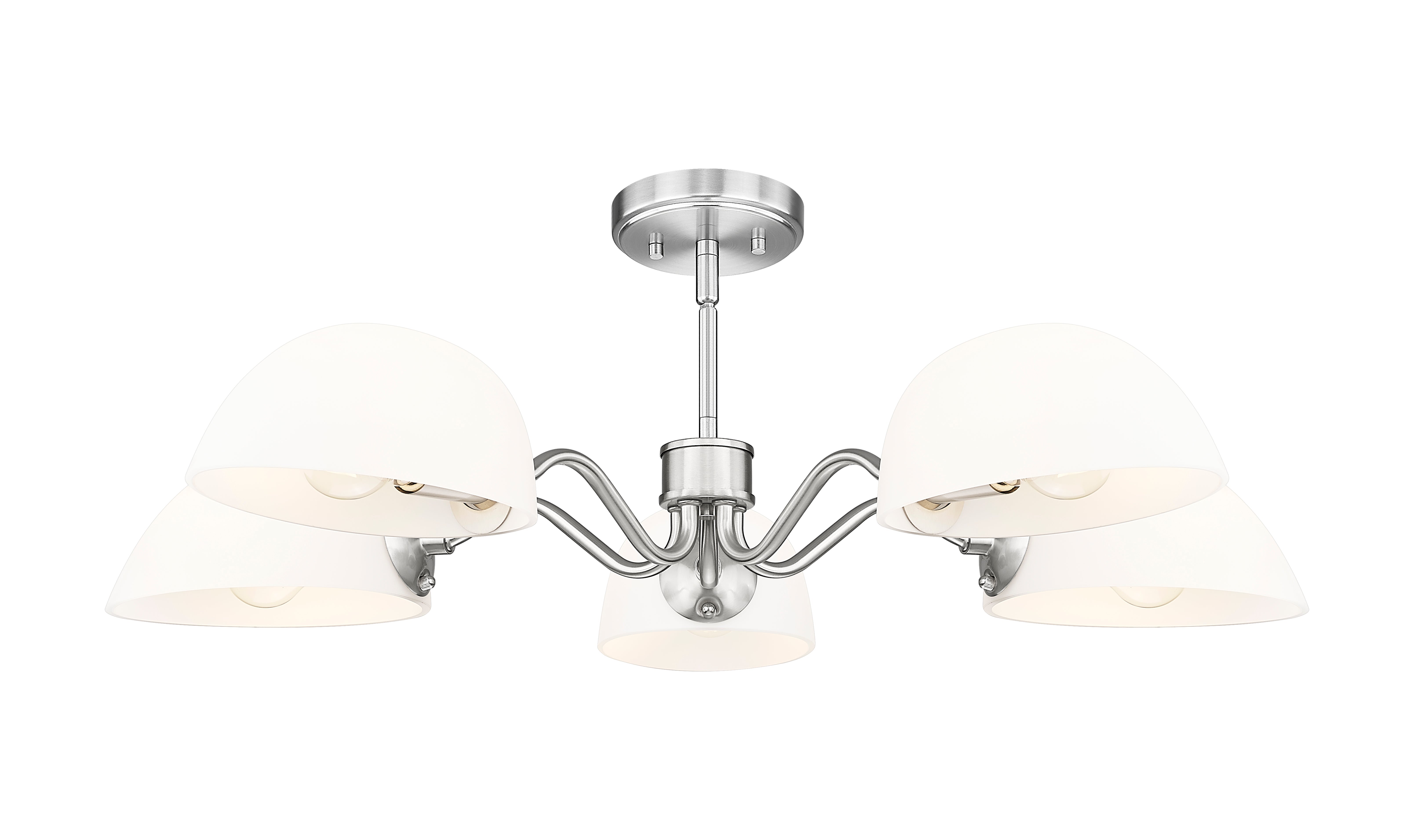 Breton 5 Light Chandelier Brushed Nickel