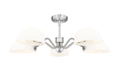 Breton 5 Light Chandelier Brushed Nickel