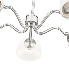 Breton 5 Light Chandelier Brushed Nickel