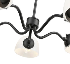 Breton 5 Light Chandelier Matte Black