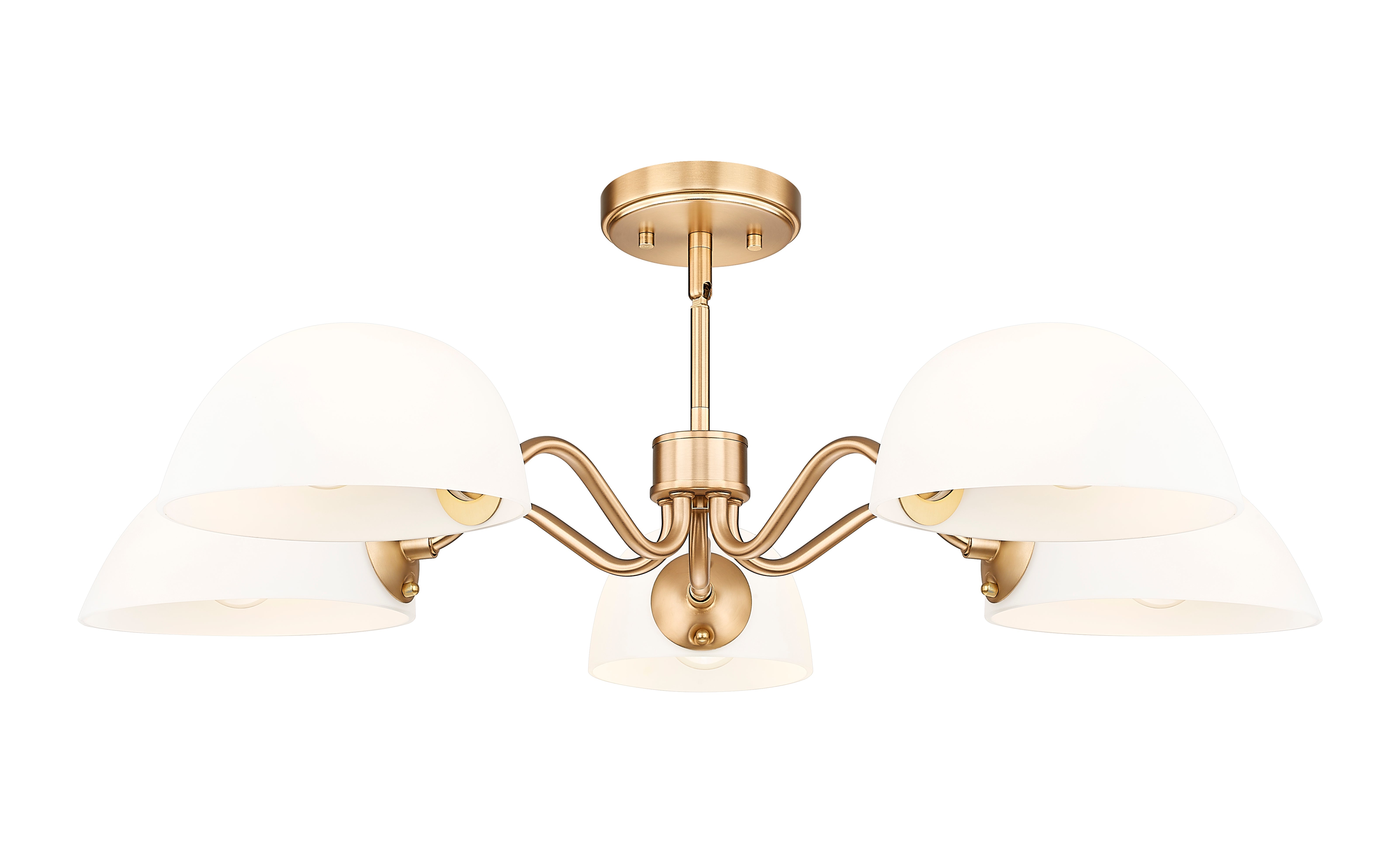 Breton 5 Light Chandelier Modern Gold
