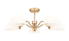 Breton 5 Light Chandelier Modern Gold