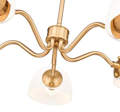 Breton 5 Light Chandelier Modern Gold