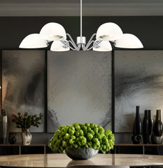 Breton 6 Light Chandelier Brushed Nickel