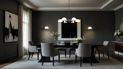 Breton 6 Light Chandelier Matte Black