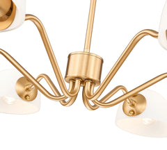 Breton 6 Light Chandelier Modern Gold