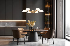 Breton 6 Light Chandelier Modern Gold