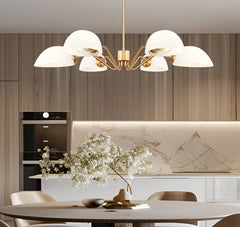 Breton 6 Light Chandelier Modern Gold