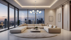 Breton 8 Light Chandelier Brushed Nickel