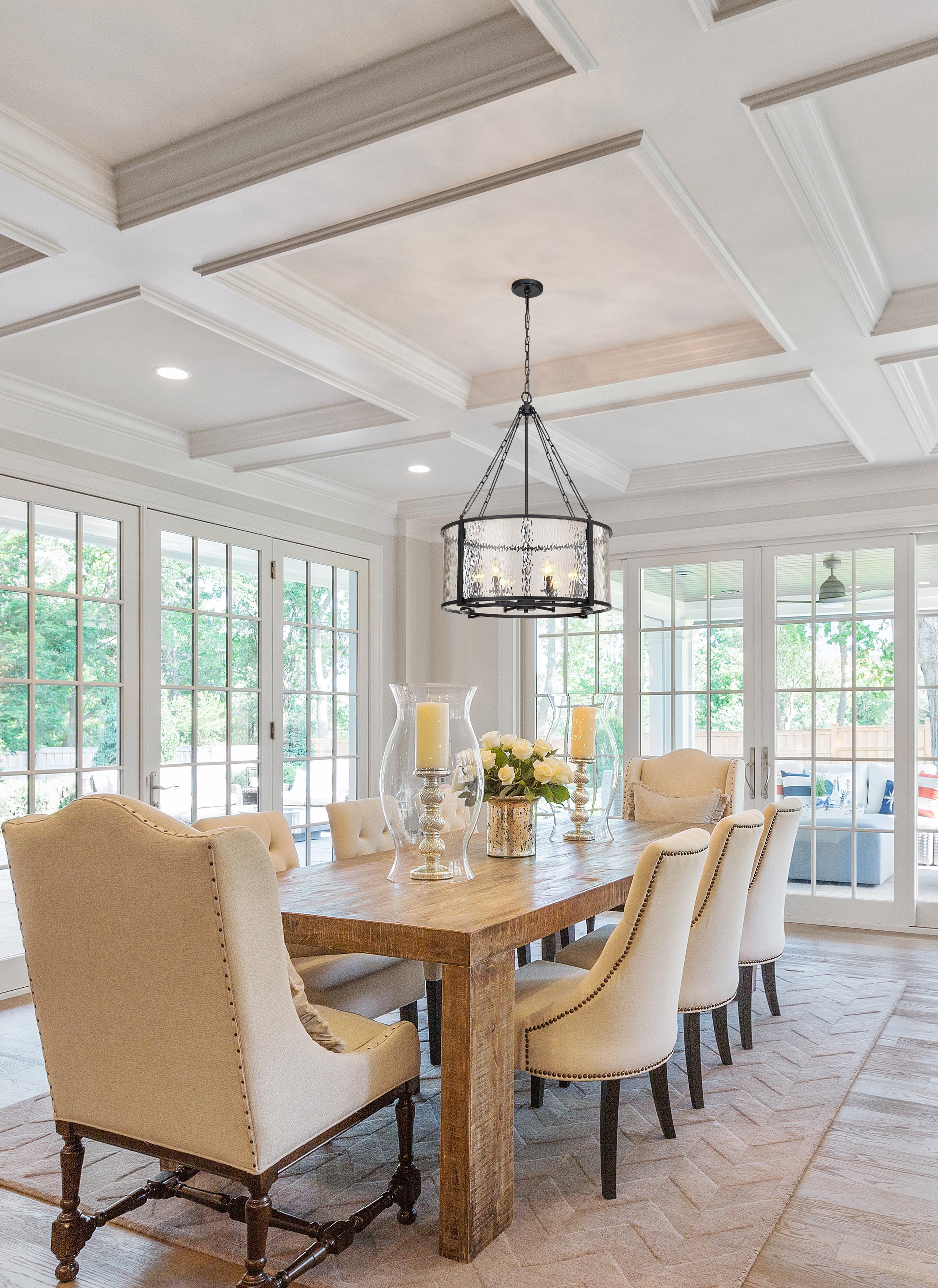 Barrington 6 Light Chandelier Matte Black