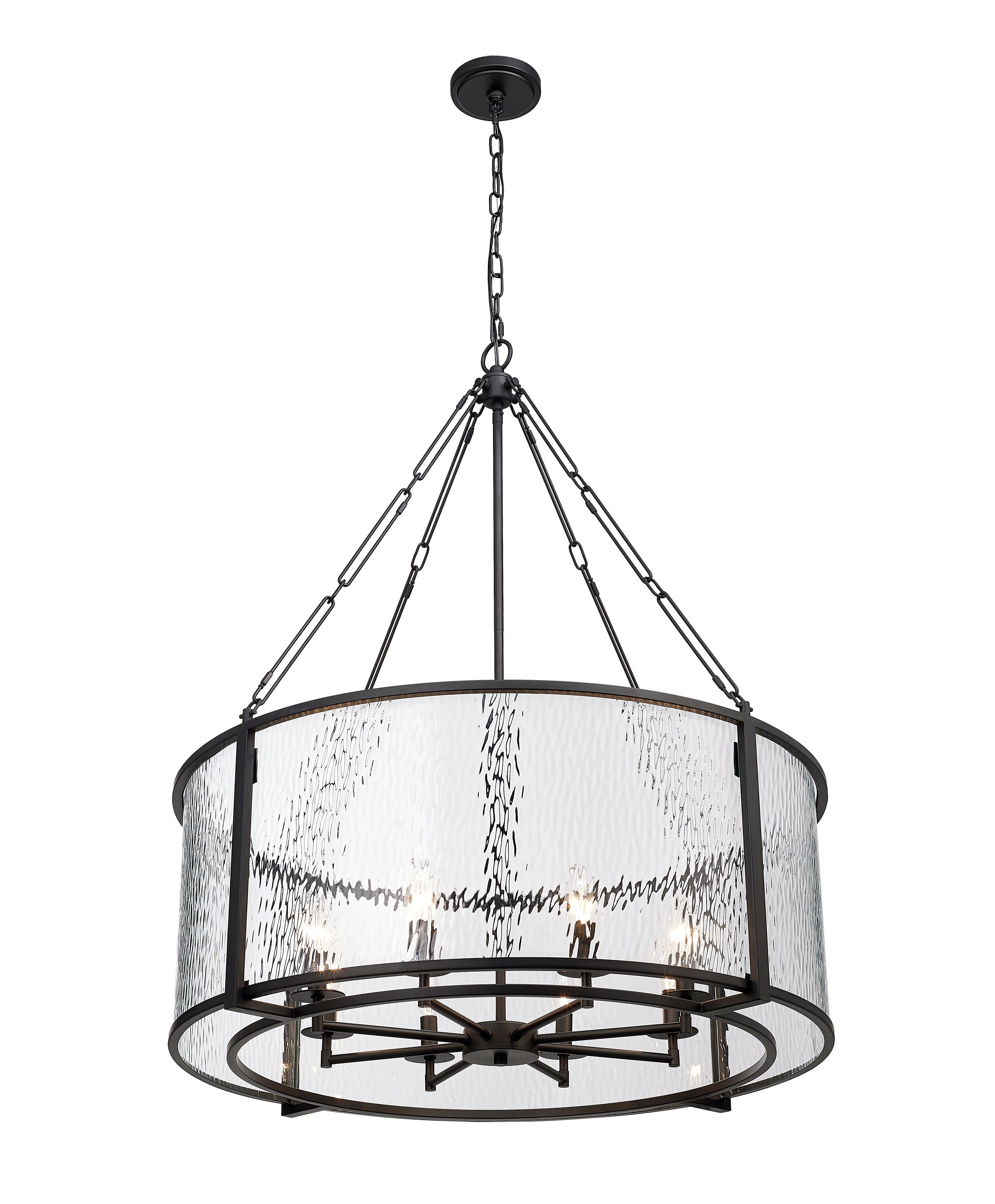 Barrington 8 Light Chandelier Matte Black