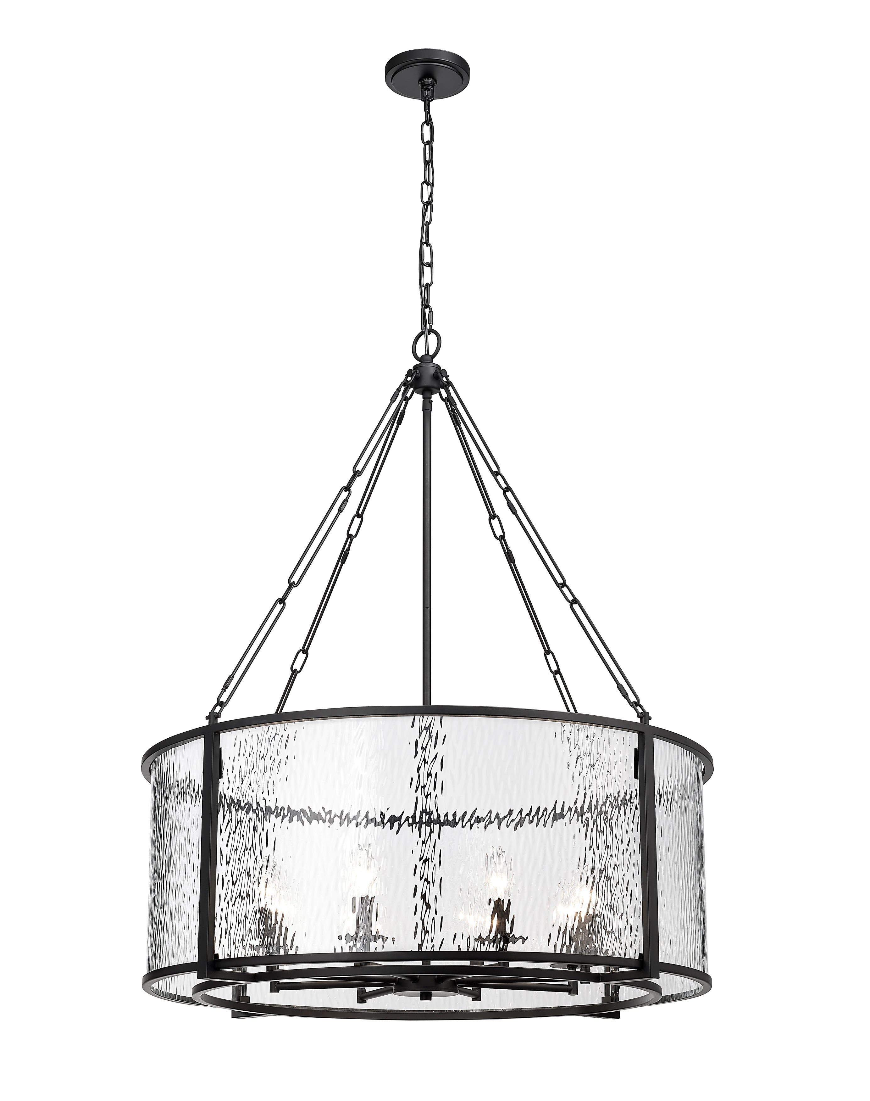 Barrington 8 Light Chandelier Matte Black