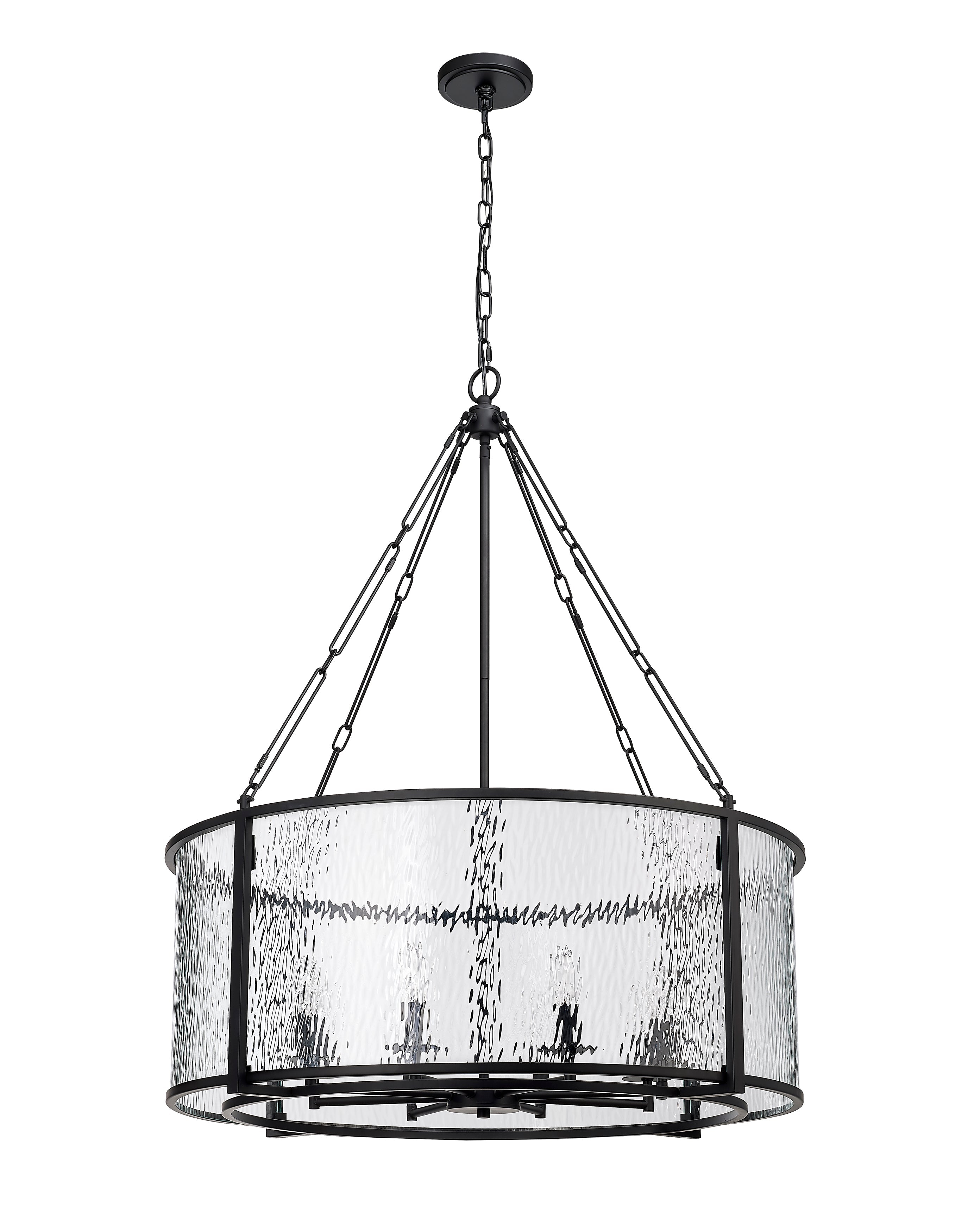 Barrington 8 Light Chandelier Matte Black