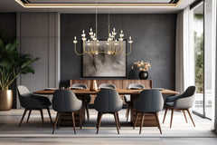 Allistair 16 Light Linear Chandelier Modern Gold