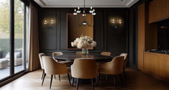 Allistair 5 Light Chandelier Matte Black