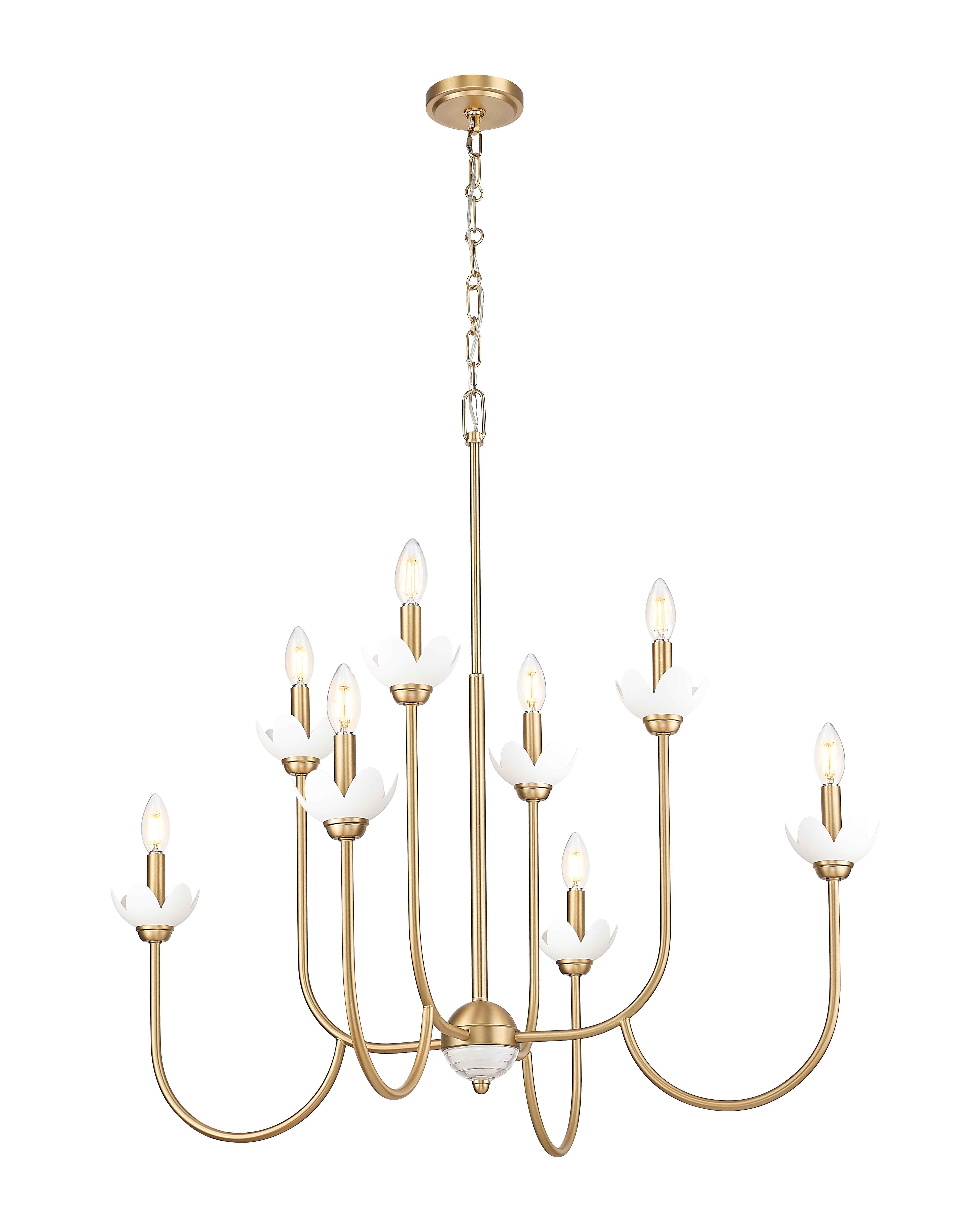 Allistair 8 Light Chandelier Modern Gold