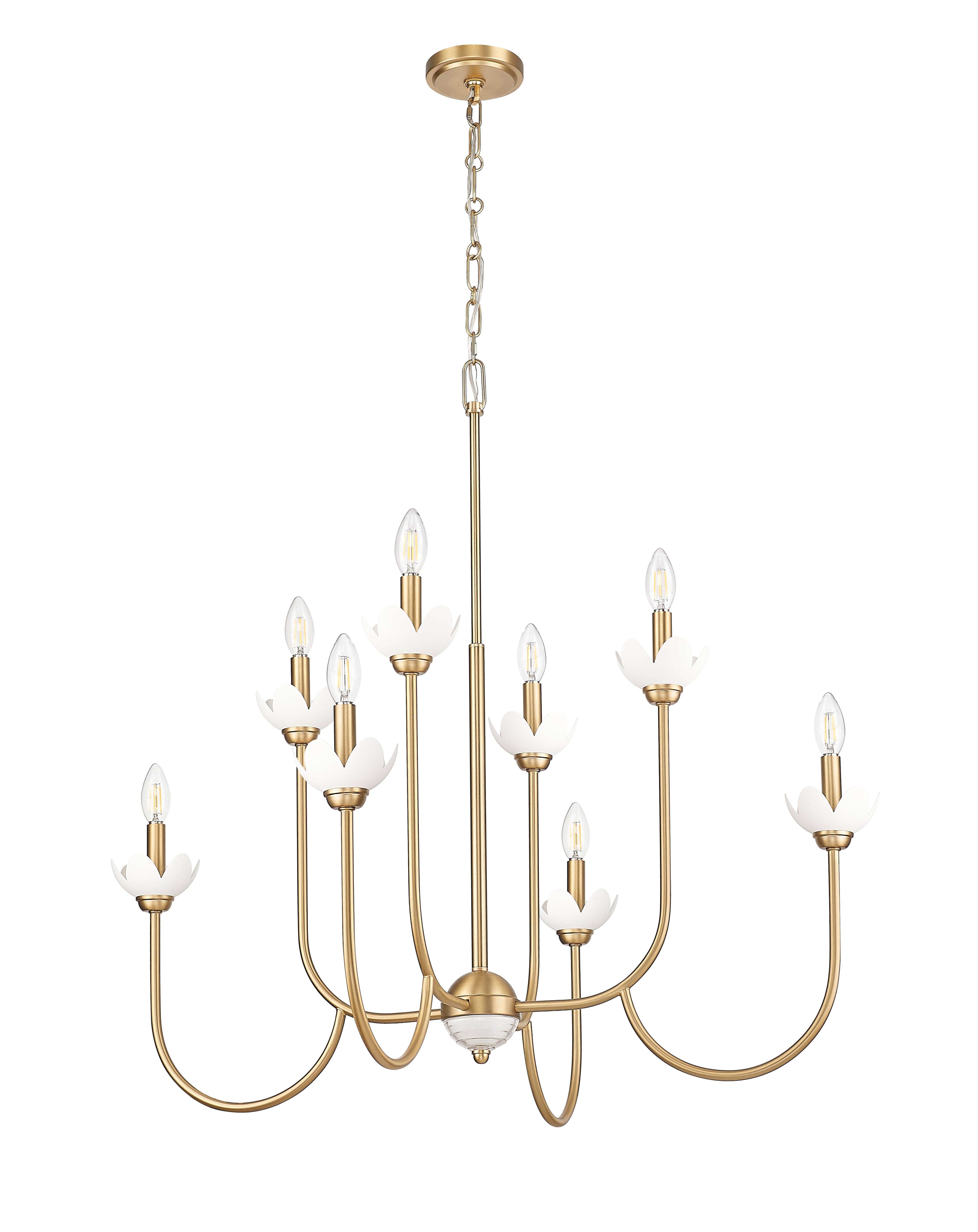 Allistair 8 Light Chandelier Modern Gold