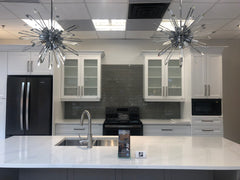 Burst 6 Light Chandelier Chrome