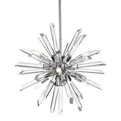 Burst 6 Light Chandelier Chrome