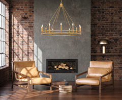 Dennison 12 Light Chandelier Signature Brass