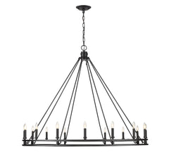Dennison 16 Light Chandelier Matte Black