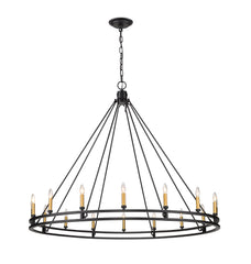 Dennison 16 Light Chandelier Matte Black