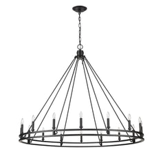 Dennison 16 Light Chandelier Matte Black