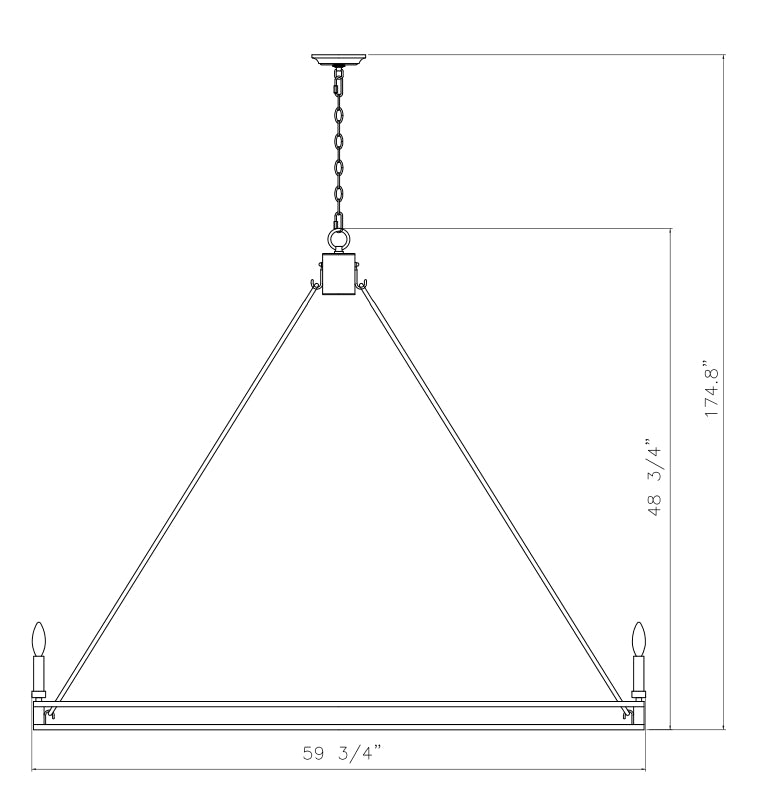 Dennison 16 Light Chandelier Signature Brass