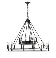 Dennison 18 Light Chandelier Matte Black