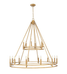 Dennison 18 Light Chandelier Signature Brass