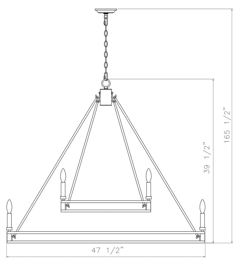 Dennison 18 Light Chandelier Signature Brass