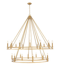 Dennison 28 Light Chandelier Signature Brass