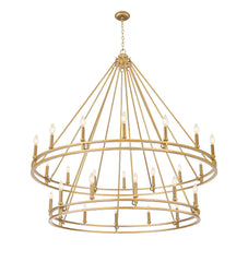 Dennison 28 Light Chandelier Signature Brass
