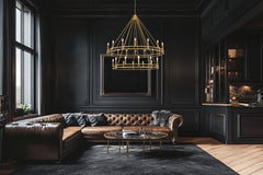 Dennison 28 Light Chandelier Signature Brass
