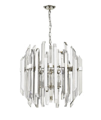 Bova 6 Light Chandelier Polished Nickel