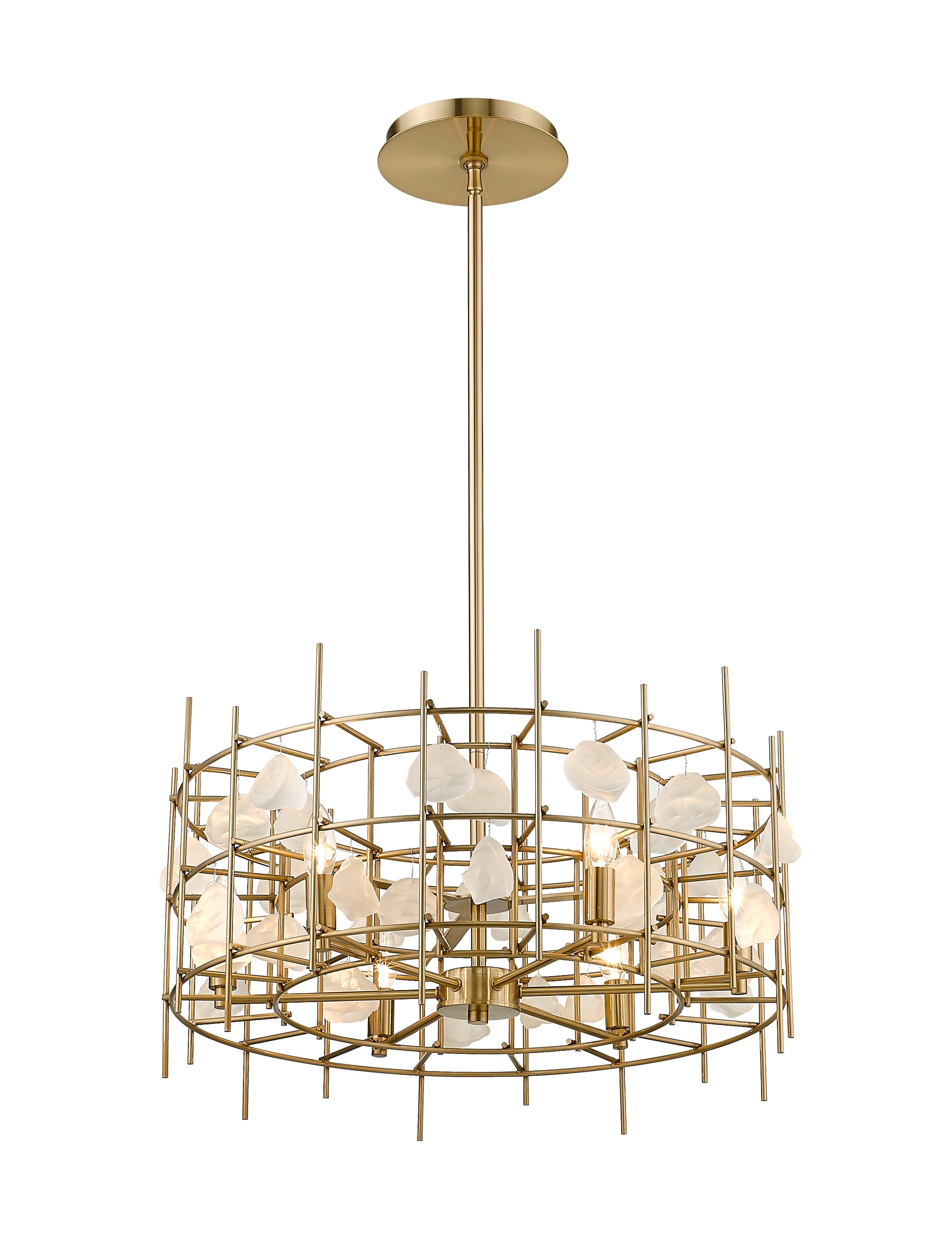 Garroway 6 Light Chandelier Aged Brass