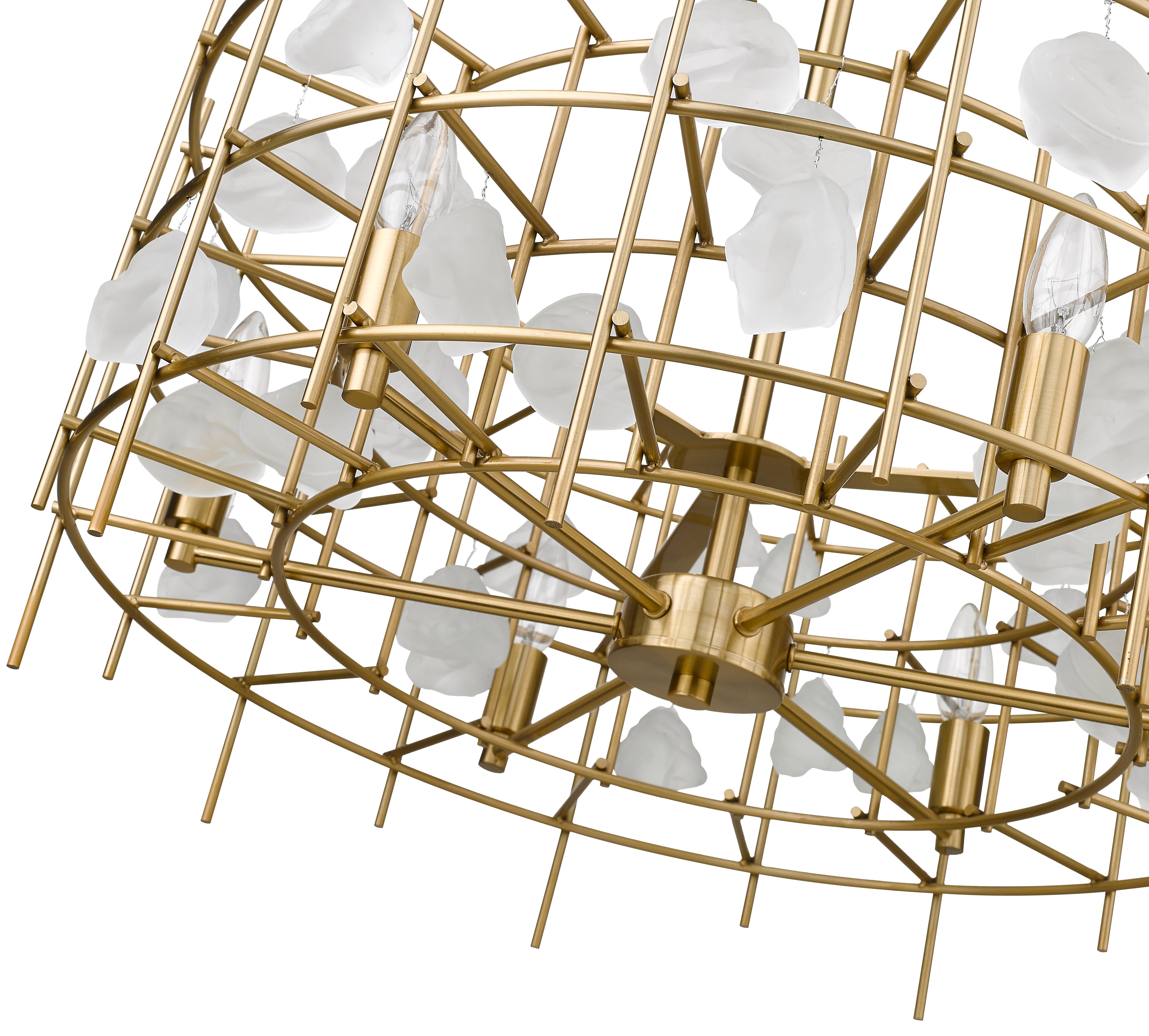 Garroway 6 Light Chandelier Aged Brass