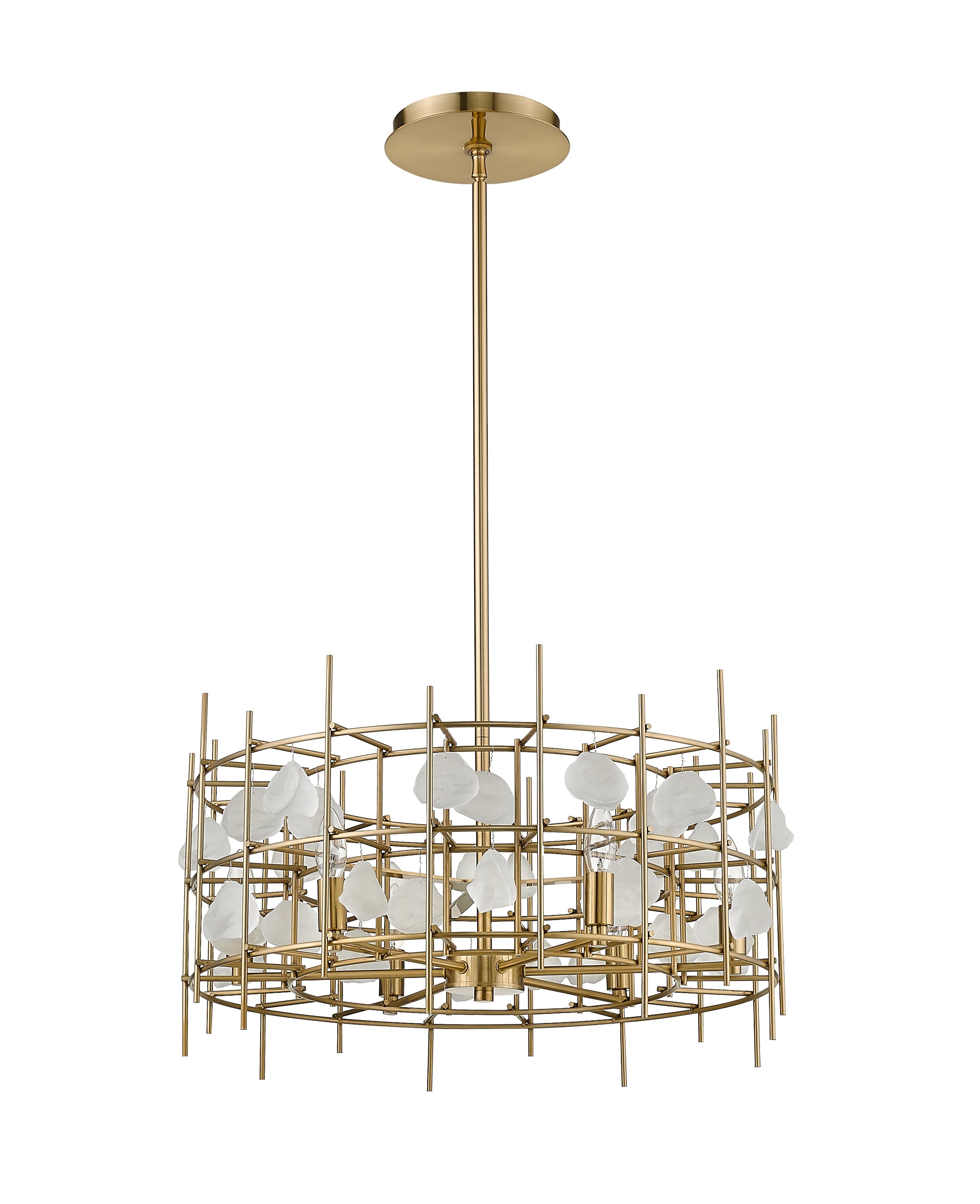 Garroway 6 Light Chandelier Aged Brass