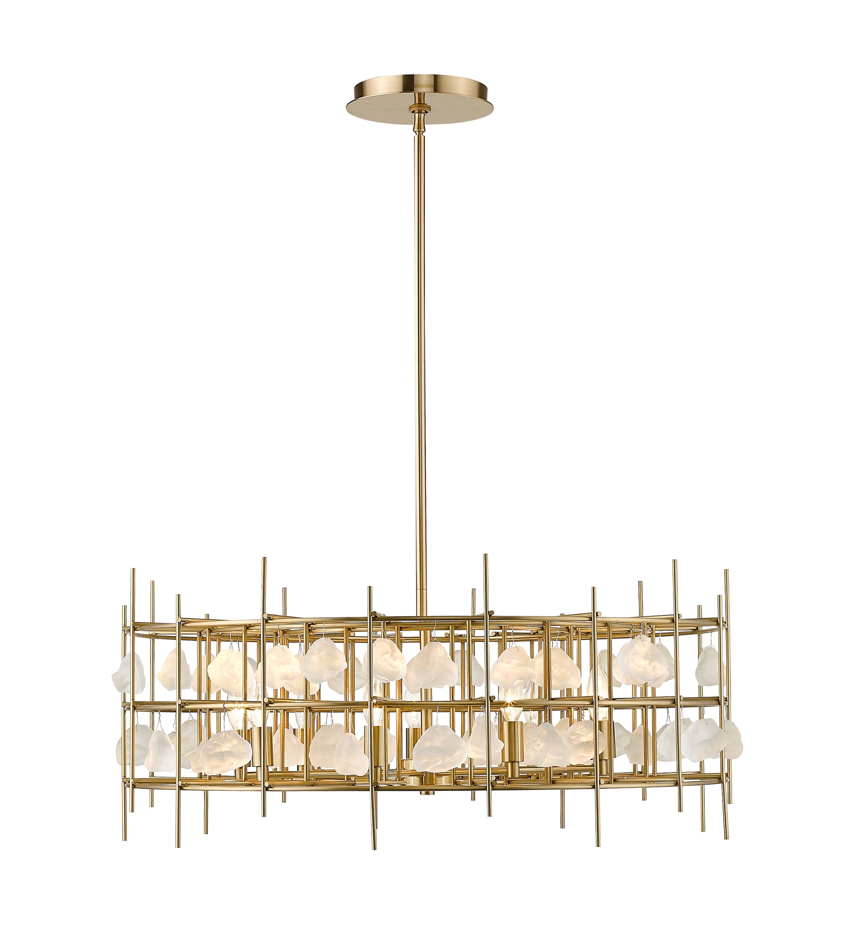 Garroway 9 Light Chandelier Aged Brass