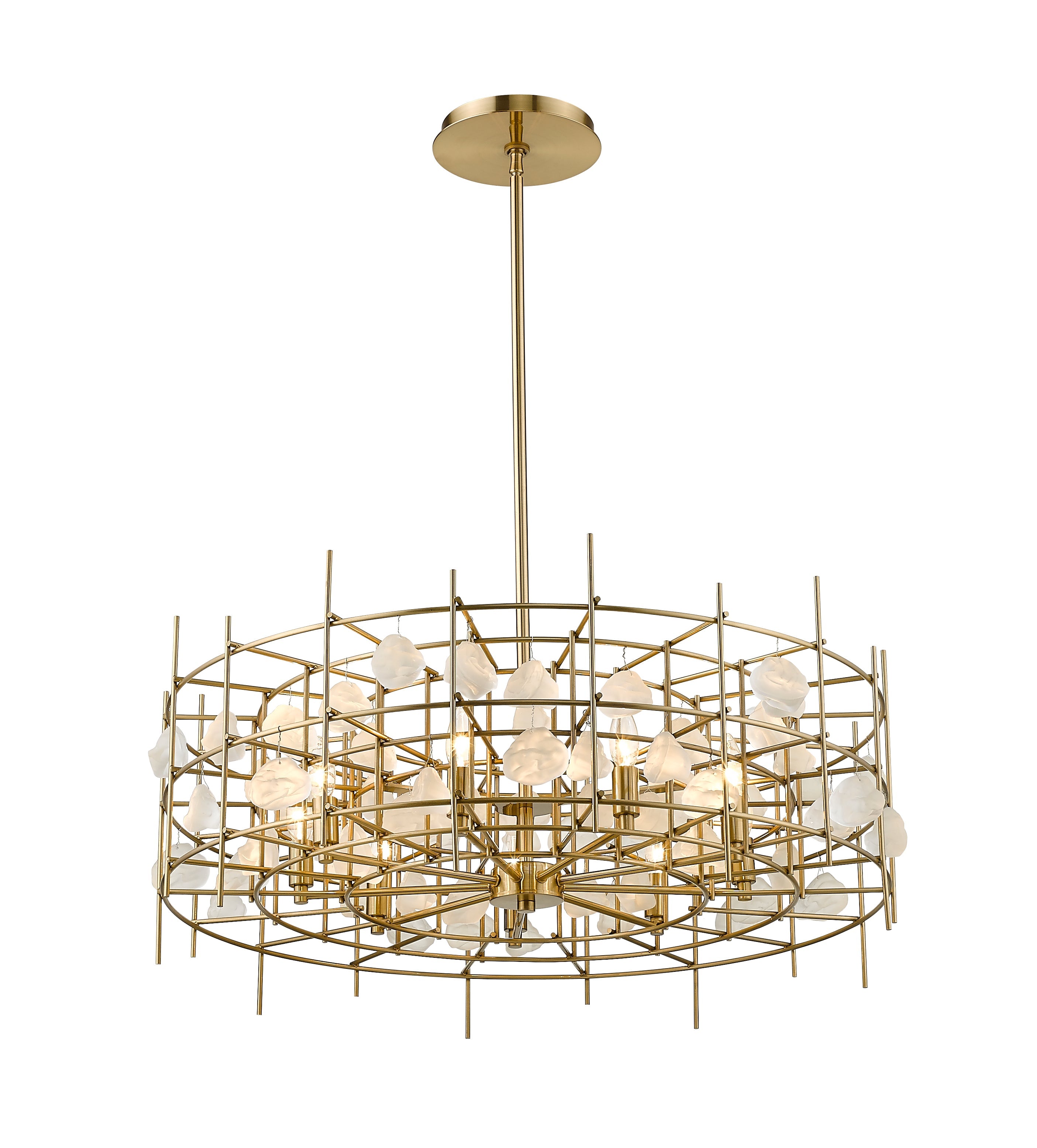 Garroway 9 Light Chandelier Aged Brass