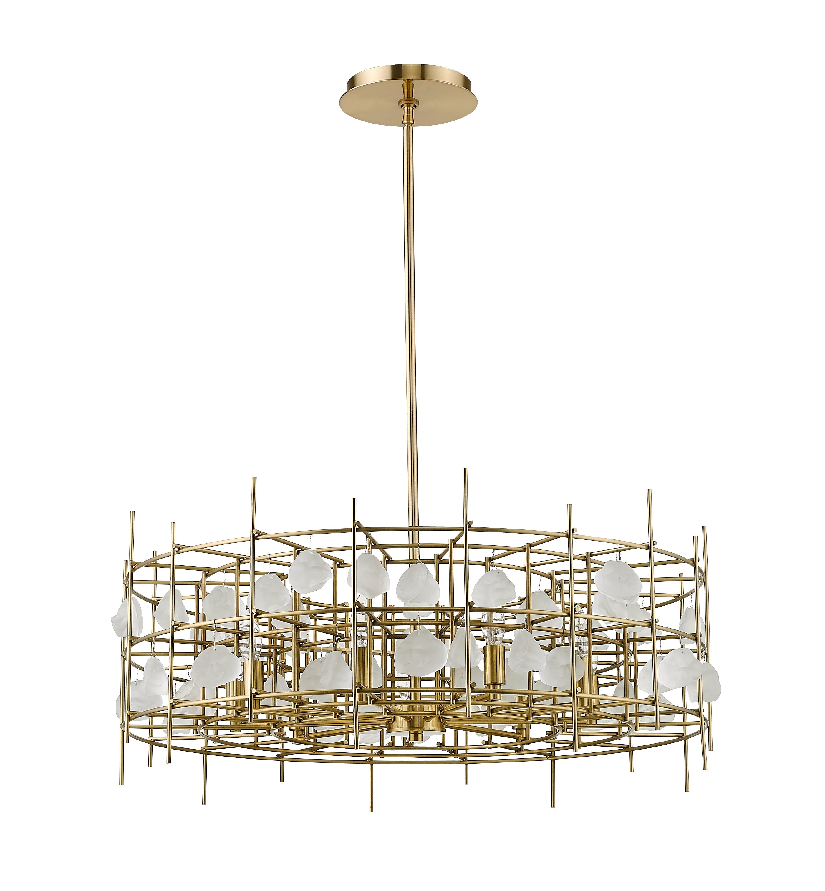 Garroway 9 Light Chandelier Aged Brass