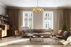 Garroway 9 Light Chandelier Aged Brass