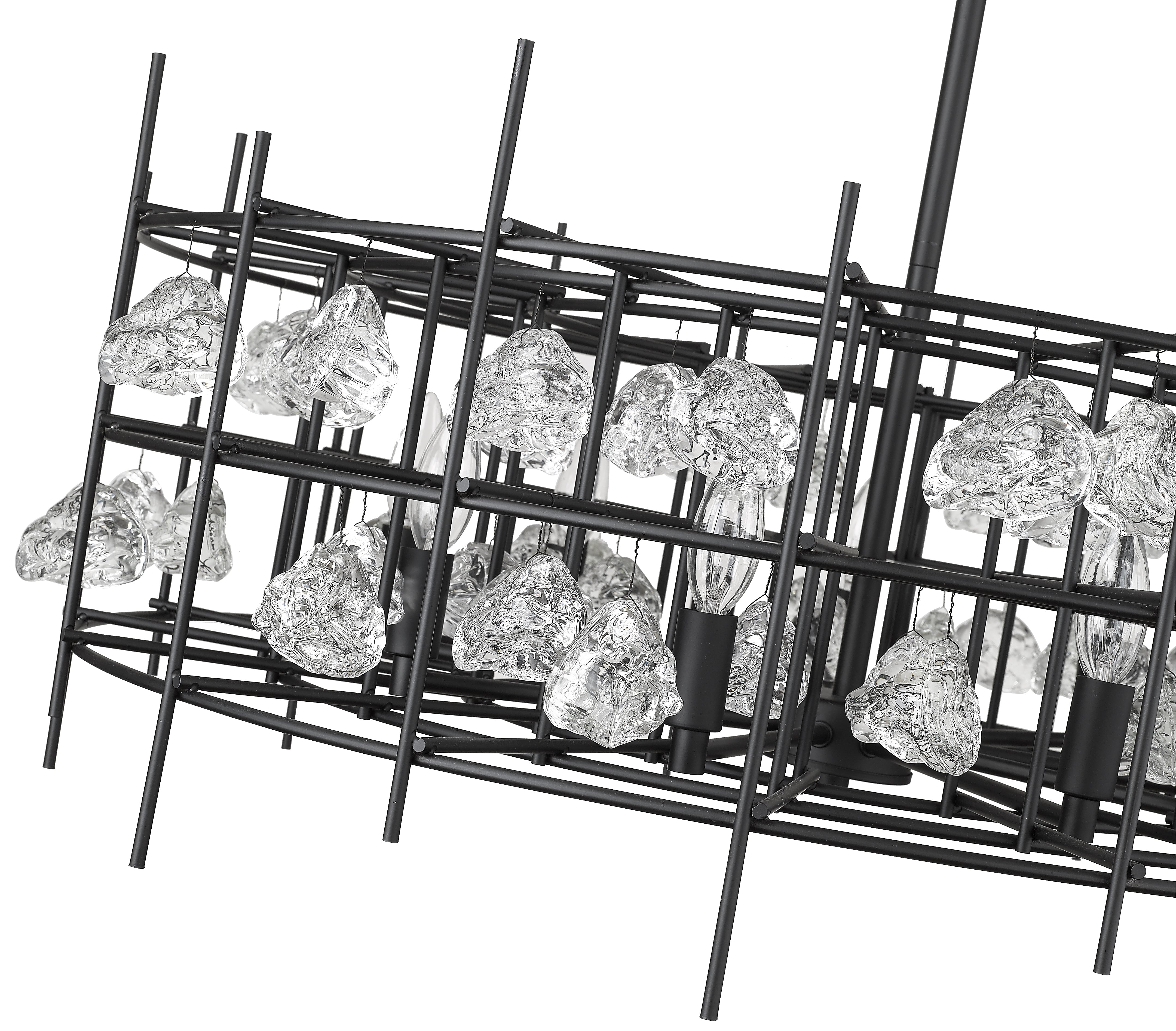 Garroway 9 Light Chandelier Matte Black