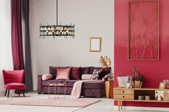 Garroway 9 Light Chandelier Matte Black