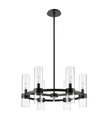 Datus 6 Light Chandelier Matte Black